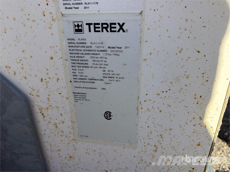 Terex RL4000 Torres de iluminación