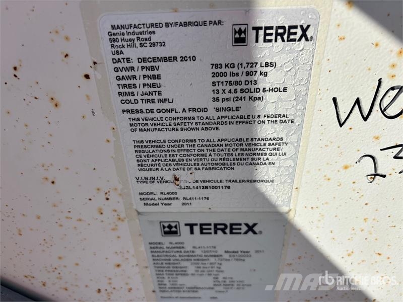 Terex RL4000 Πύργοι προβολέων