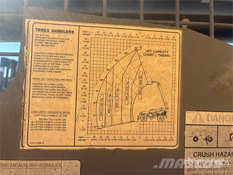 Terex TH844 Telehandler Ładowarki teleskopowe