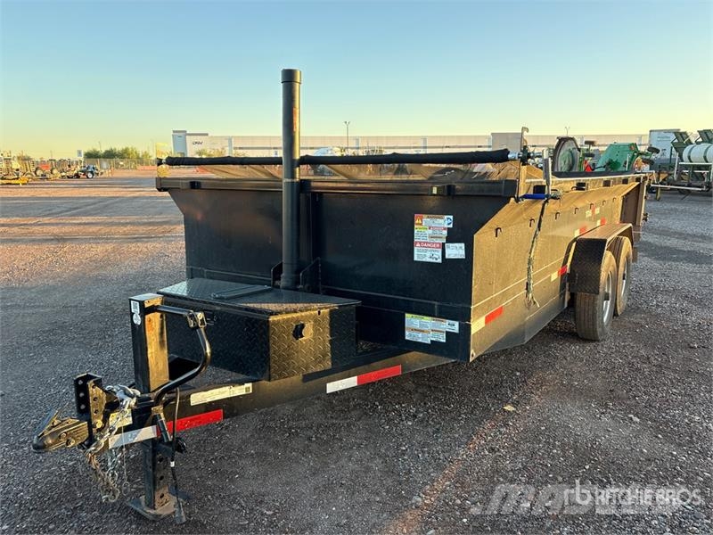 Texas Pride DT71614KBP 16 ft T/A Dump Utility Trailer Pašizgāzējs