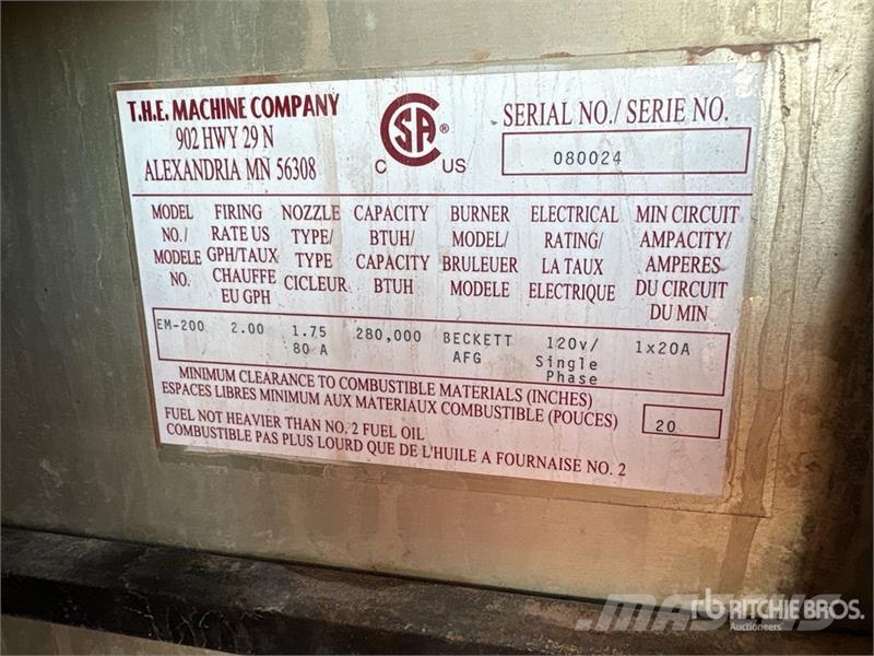 Thawzall EM-200 280000 BTU Ground Heater Equipamento de aquecimento e descongelamento