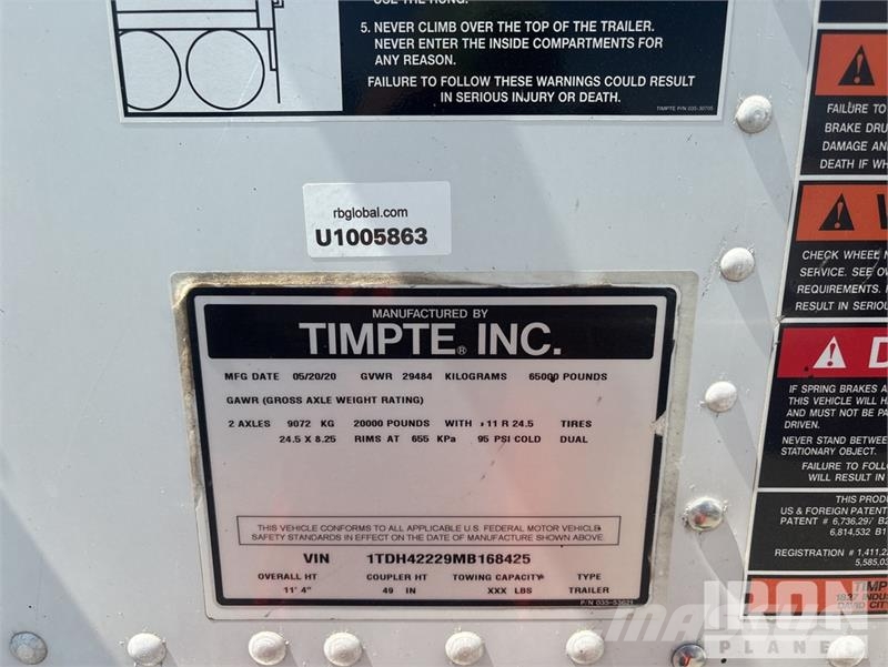 Timpte Super Hopper مقطورة حبوب