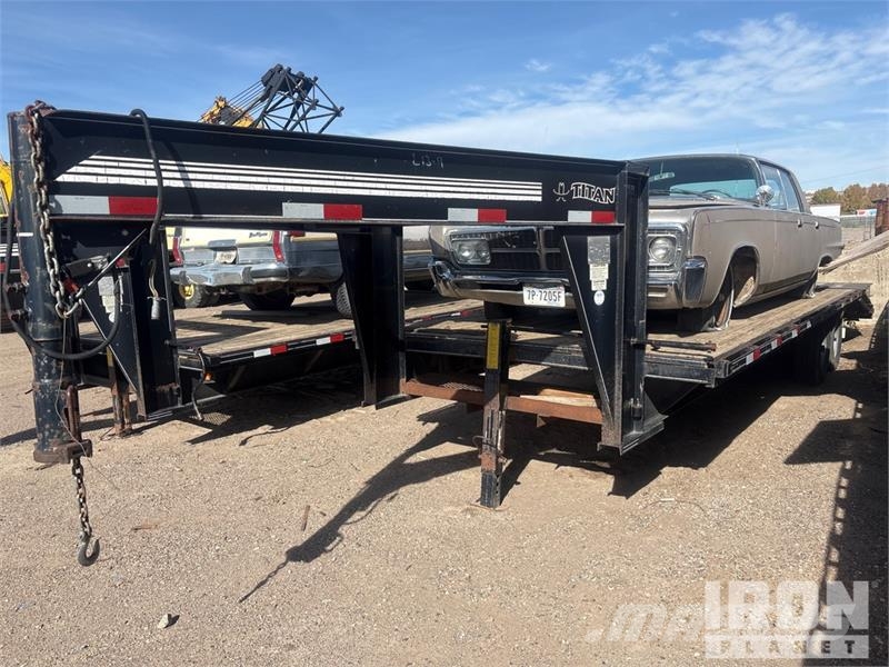Titan 20 25 ft T/A Gooseneck Equipment Trailer Autotransport-Anhänger