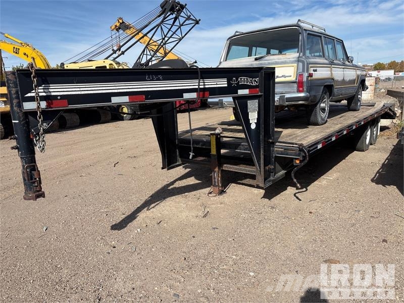 Titan 20 25 ft T/A Gooseneck Equipment Trailer Autotransport-Anhänger