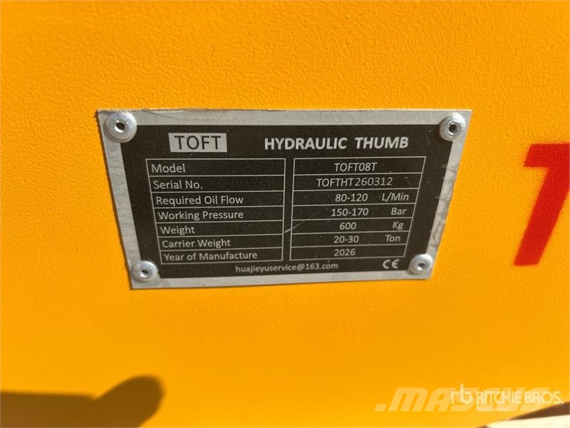  TOFT 08T Excavator Thumb - Fits Cat 320 (Unused) Baldes