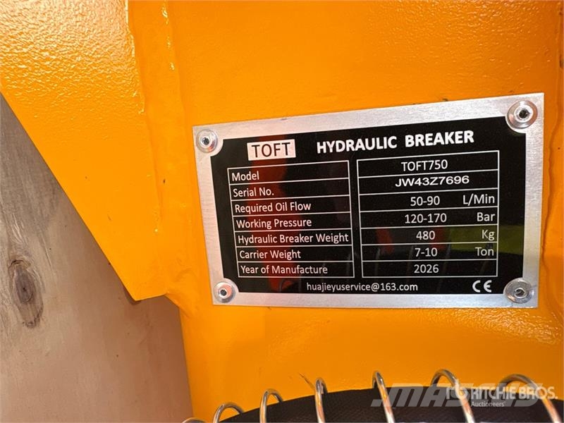 TOFT 750 47 in Hydraulic Breaker - Fits Cat 308 (U 破碎锤
