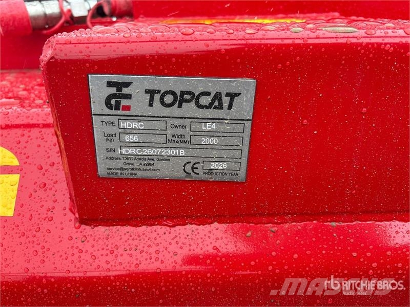 Top Cat Cat HDRC 72 in Skid Steer Brush Cutter (Un Χορτοκοπτικά επιβίβασης και έλξης