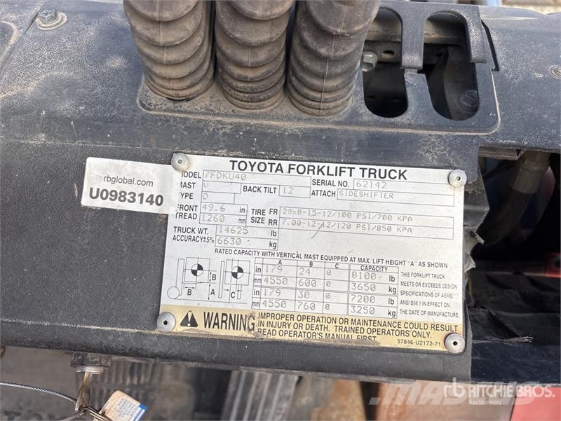 Toyota 7FDKU40 Andere Gabelstapler