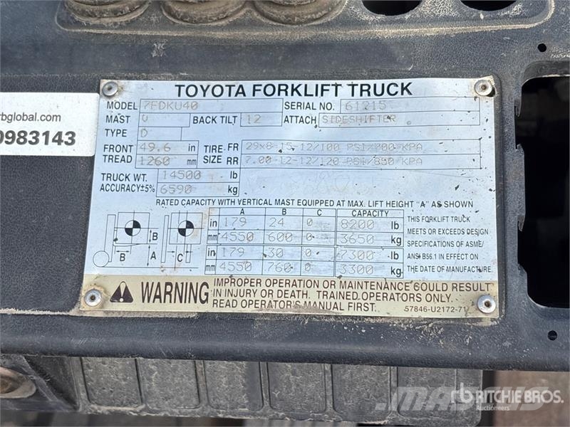 Toyota 7FDKU40 Andere Gabelstapler