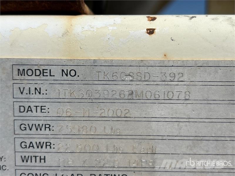 Trail King TK60SSD-392 34 ft T/A Side Dump Trailer Самосвали