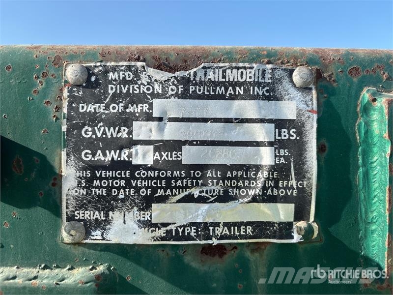 Trailmobile 25 ft S/A Flatbed Trailer Vlakke laadvloer