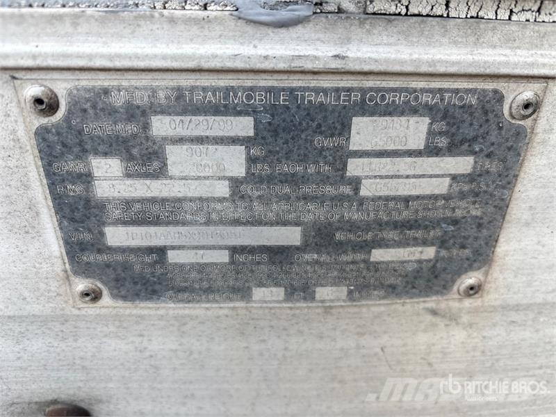 Trailmobile 53 ft x 102 in T/A Van Trailer 箱體拖車