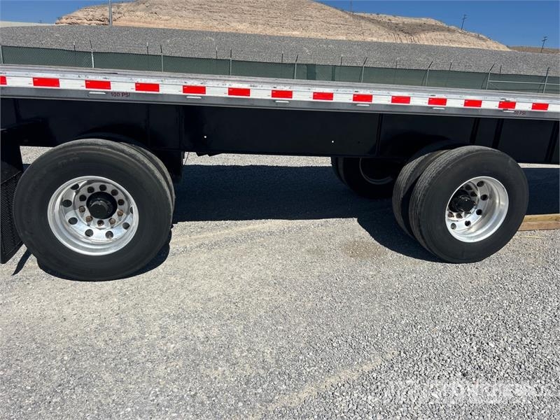 Transcraft 53 ft T/A Flatbed Trailer 自卸半挂车