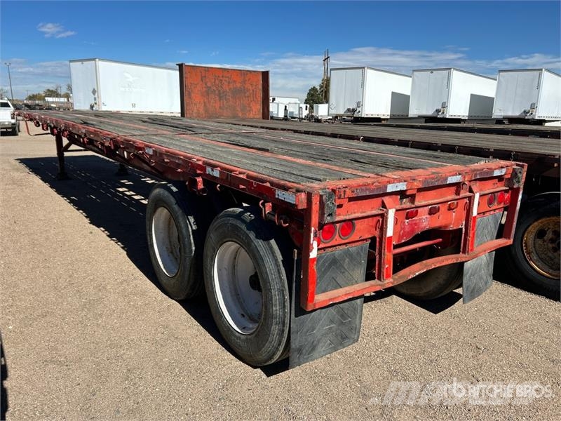 Transcraft DDT 42 ft T/A 42 ft Flatbed Trailer Platformas/izkraušana no sāniem