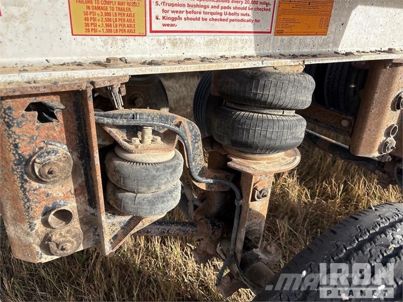 Travis 28 ft Quad/A Aluminum Sliding End Dump Trailer Remorque benne
