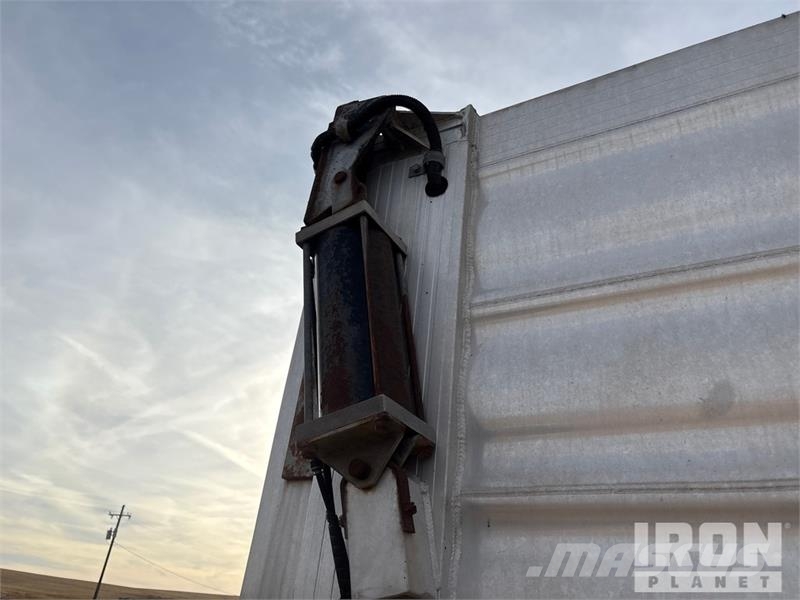 Travis 28 ft Quad/A Aluminum Sliding End Dump Trailer Remorque benne