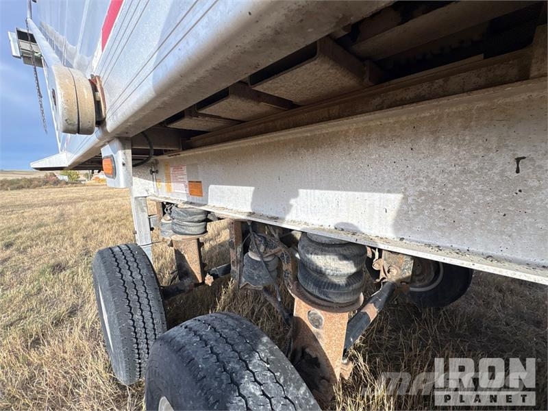 Travis 28 ft Quad/A Aluminum Sliding End Dump Trailer Remorque benne
