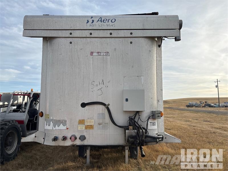 Travis 28 ft Quad/A Aluminum Sliding End Dump Trailer Remorque benne