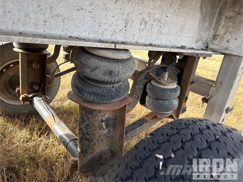Travis 28 ft Quad/A Aluminum Sliding End Dump Trailer Remorque benne