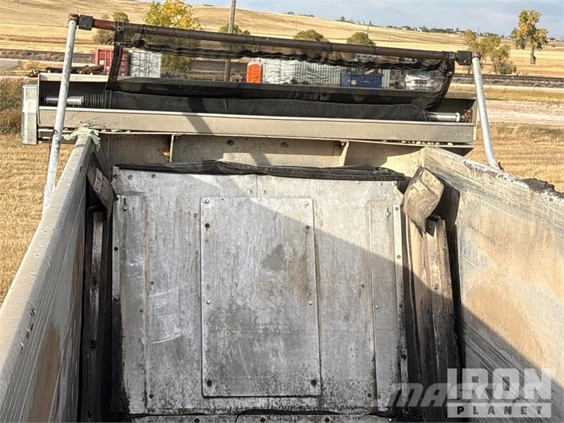 Travis 28 ft Quad/A Aluminum Sliding End Dump Trailer Remorque benne