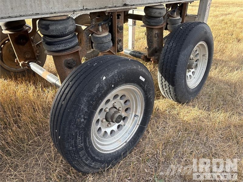 Travis 28 ft Quad/A Aluminum Sliding End Dump Trailer Remorque benne