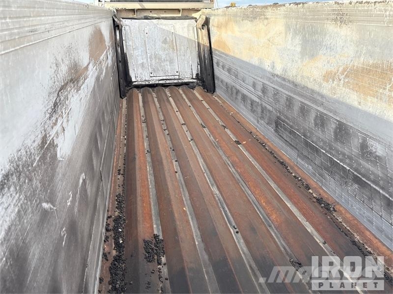 Travis 28 ft Quad/A Aluminum Sliding End Dump Trailer Remorque benne