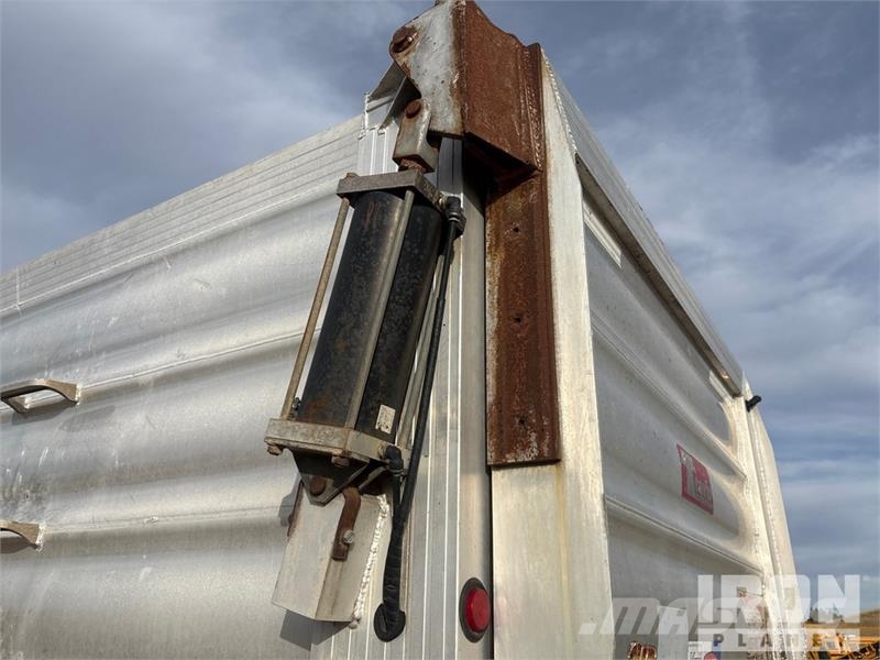 Travis 28 ft Quad/A Aluminum Sliding End Dump Trailer Remorque benne