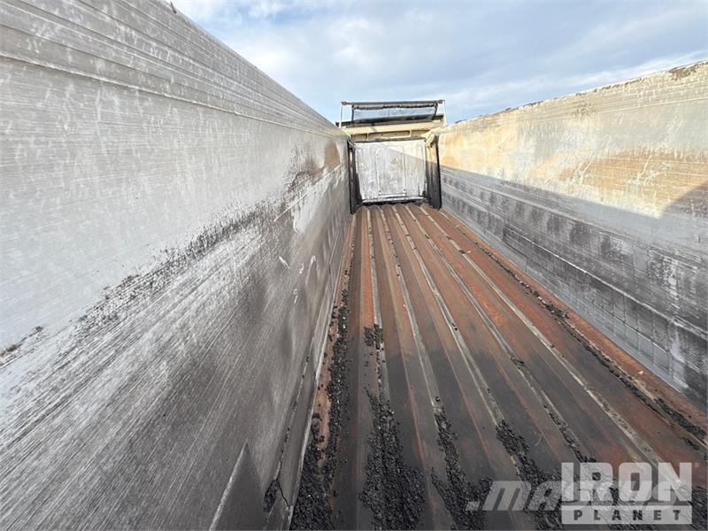 Travis 28 ft Quad/A Aluminum Sliding End Dump Trailer Remorque benne