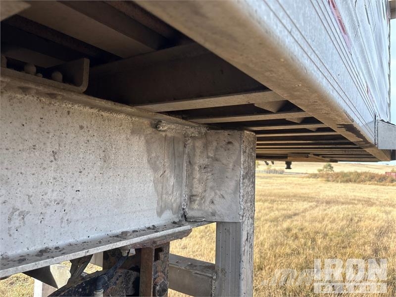 Travis 28 ft Quad/A Aluminum Sliding End Dump Trailer Remorque benne