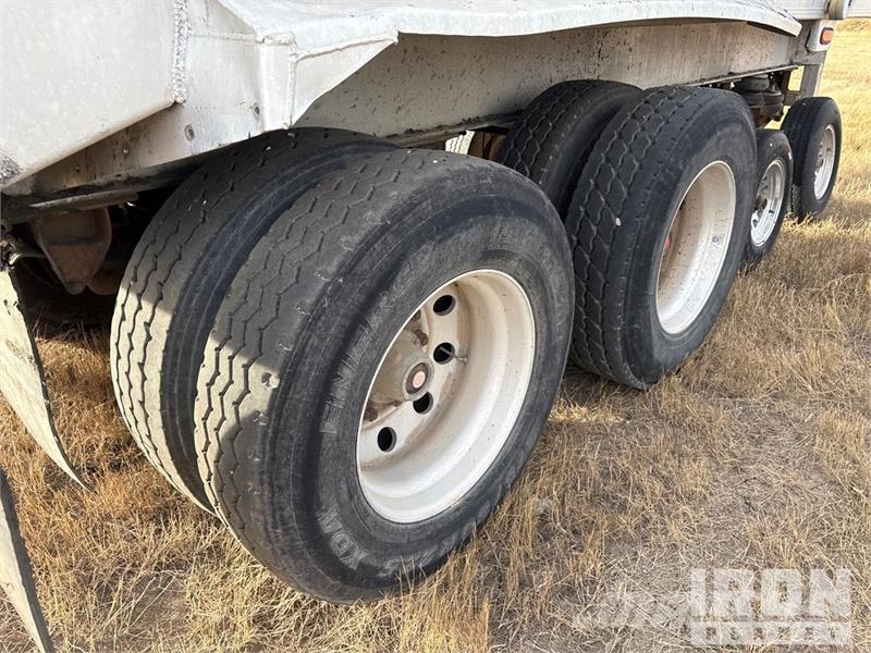 Travis 28 ft Quad/A Aluminum Sliding End Dump Trailer Remorque benne
