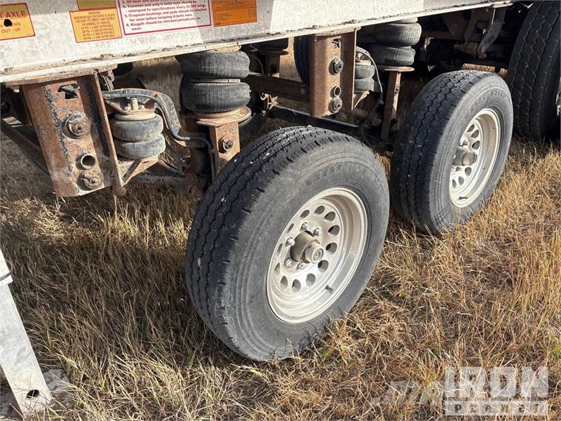 Travis 28 ft Quad/A Aluminum Sliding End Dump Trailer Remorque benne