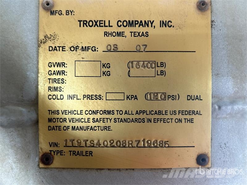 Troxell T/A Vacuum Tanker Trailer Ρυμούλκες βυτίων
