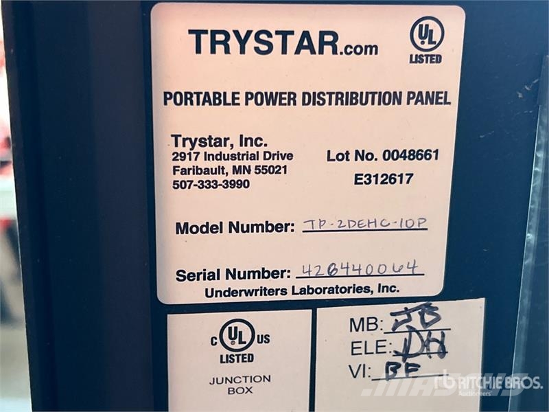  Trystar TP-2DEHC-10P Portable Power Distribution P مكونات أخرى