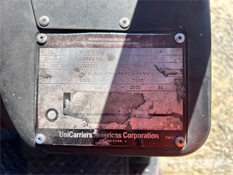 UniCarriers MCP1F2A20LV 4000 lb Cushion Tire Forklift Περονοφόρα ανυψωτικά κλαρκ - άλλα