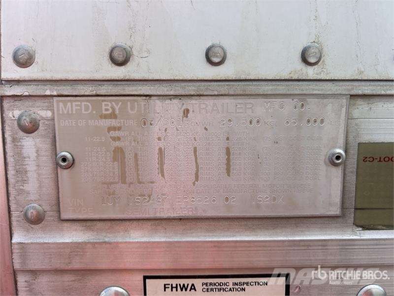 Utility 48 ft x 102 in T/A Van Trailer Przyczepy ze skrzynią zamkniętą
