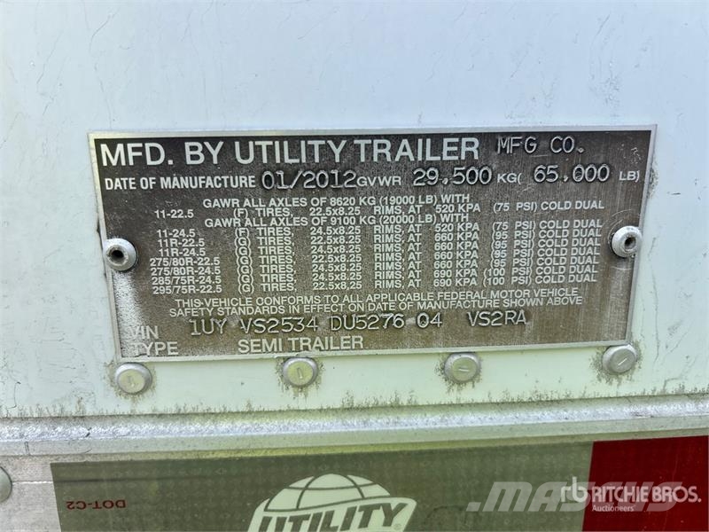 Utility 53 ft x 102 in T/A Refrigerated Trailer Hladilne polprikolice