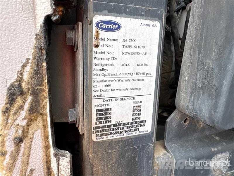Utility 53 ft x 102 in T/A Refrigerated Trailer نصف مقطورات بدرجة حرارة قابلة للضبط
