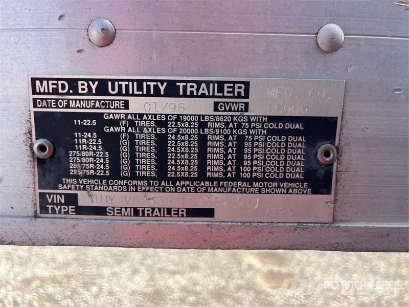 Utility 53 ft x 102 in T/A Van Trailer Reboques baú