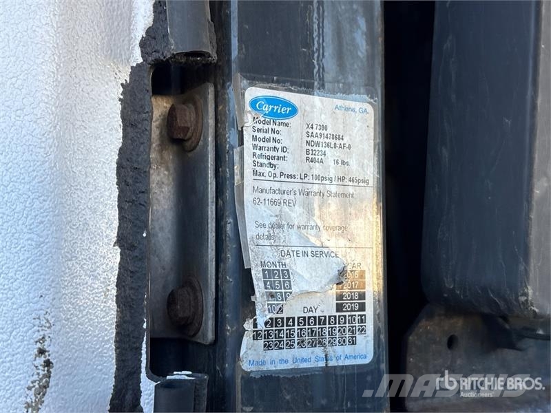 Utility 53 ft x 102 in T/A Refrigerated Trailer Temperature controlled semi-trailers