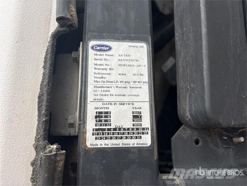 Utility 53 ft x 102 in T/A Refrigerated Trailer Chladiarenské návesy