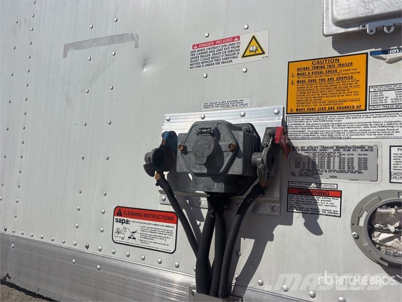 Utility 53 ft x 96 in T/A Van Trailer Dobozos pótkocsik