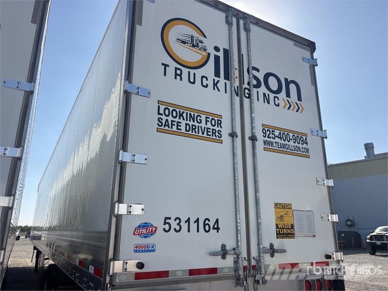 Utility 53 ft x 96 in T/A Van Trailer Dobozos pótkocsik