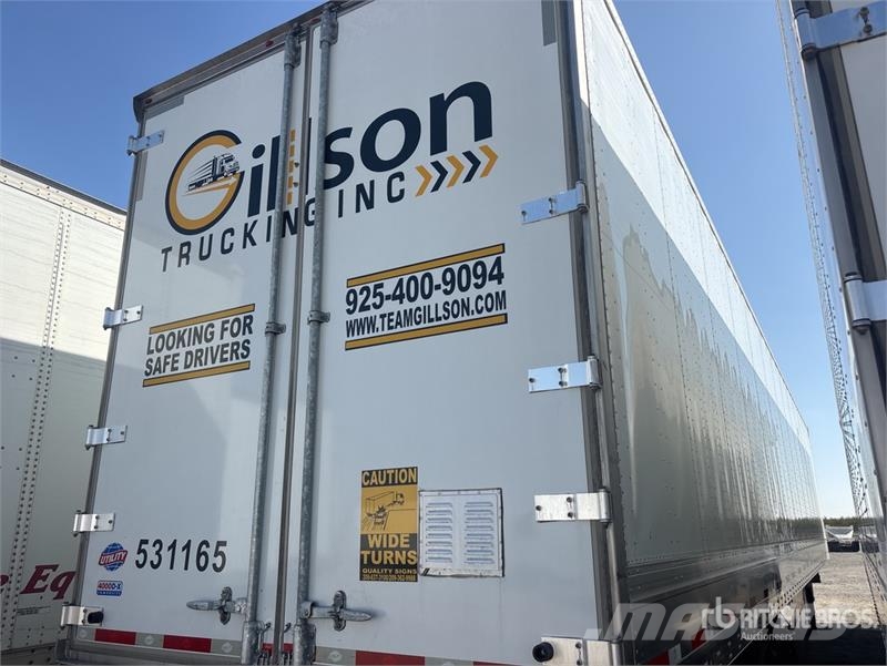 Utility 53 ft x 96 in T/A Van Trailer Dobozos pótkocsik