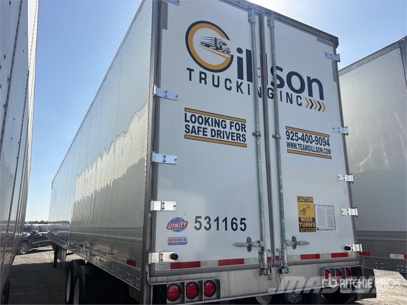 Utility 53 ft x 96 in T/A Van Trailer Dobozos pótkocsik