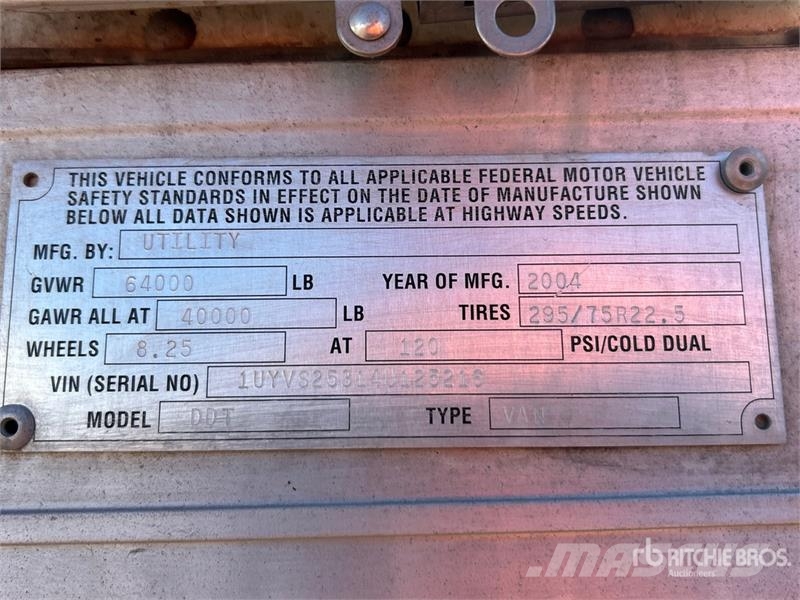 Utility DDT 53 ft x 102 in T/A Refrigerated Trailer Piekabes ar temperatūras kontroli