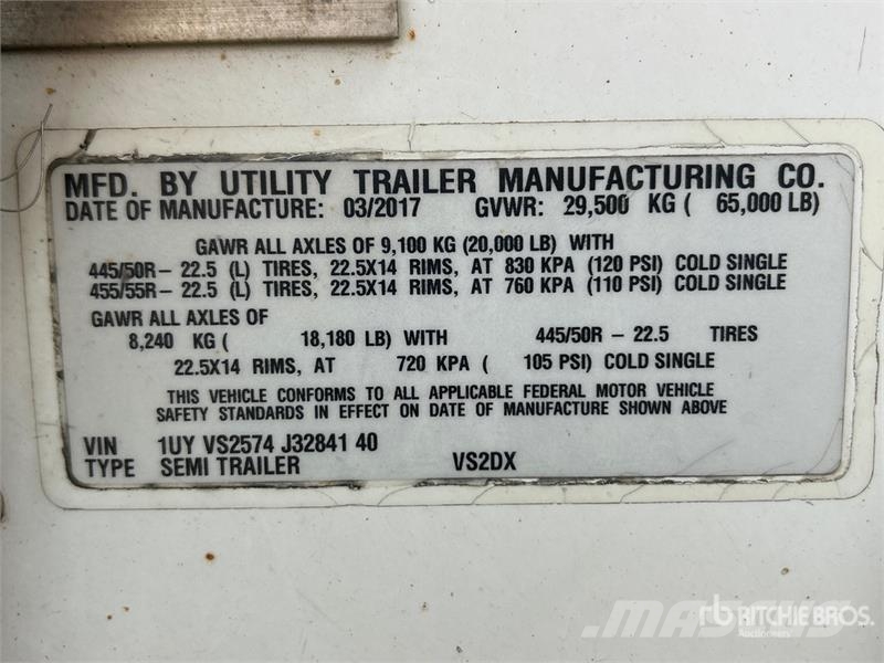 Utility VS2DX Anhänger-Kastenaufbau