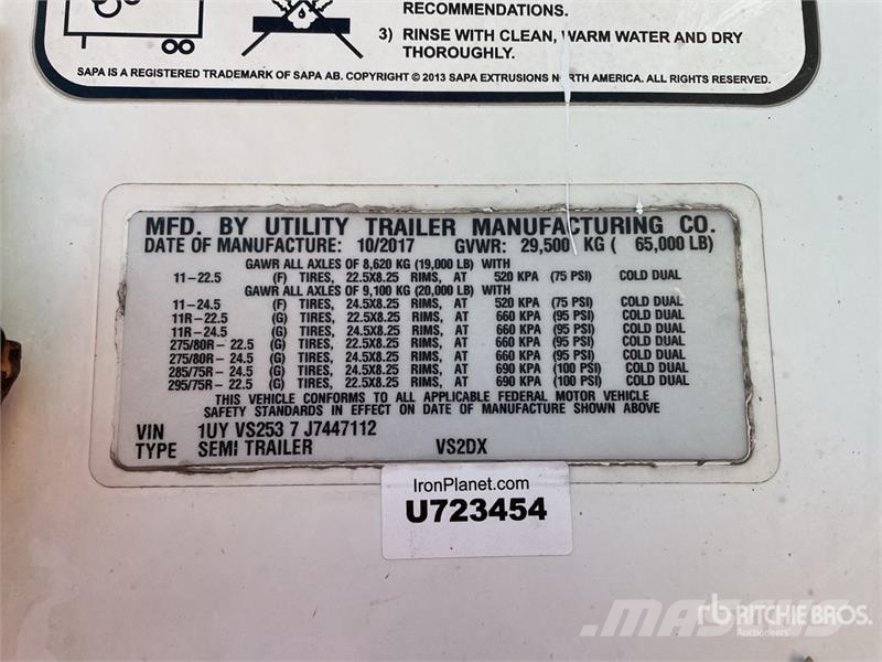 Utility VS2DX Box Trailers