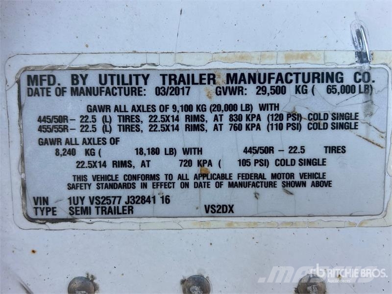Utility VS2DX Gesloten opbouw trailers