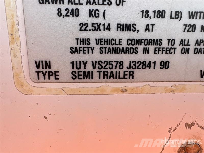 Utility VS2DX 57 ft x 102 in T/A Van Trailer Fast kasse
