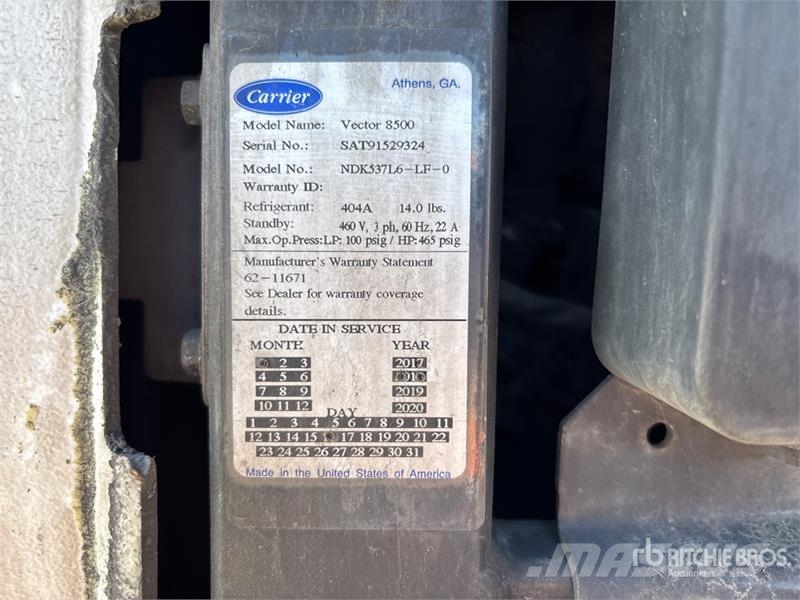 Utility VS2RA 48 ft x 102 in T/A Refrigerated Trailer Hladilne polprikolice